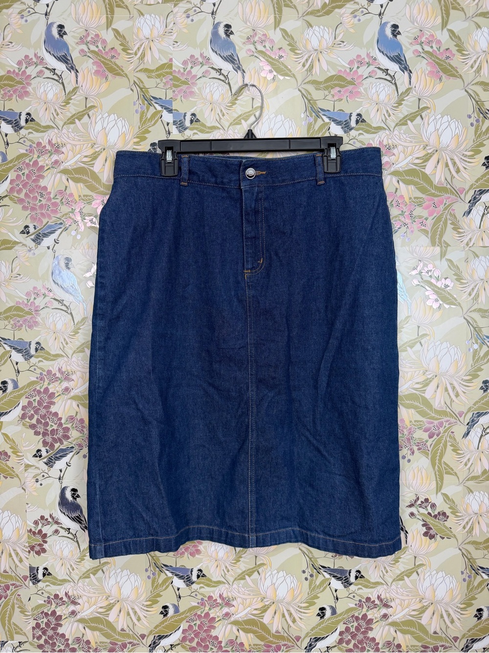 Dickies Dark Blue Denim Midi Skirt